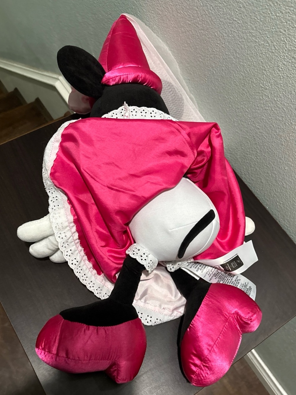 Disney Pink and Black Minnie Mouse Princess Plush Doll - Picture 9 of 11